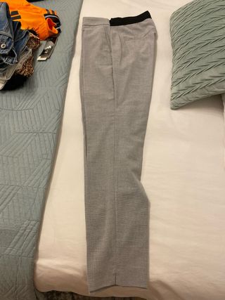Pantalón Zara Pinza Chica Gris