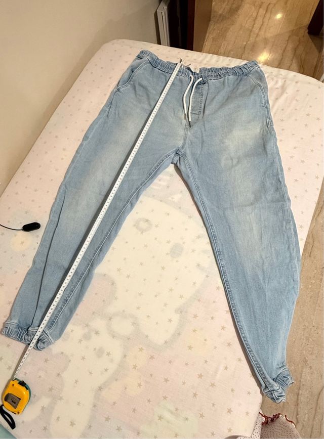Pantalones vaqueros Bershka azul XL