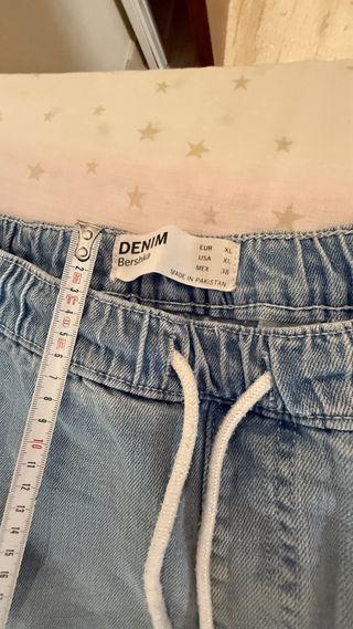 Pantalones vaqueros Bershka azul XL