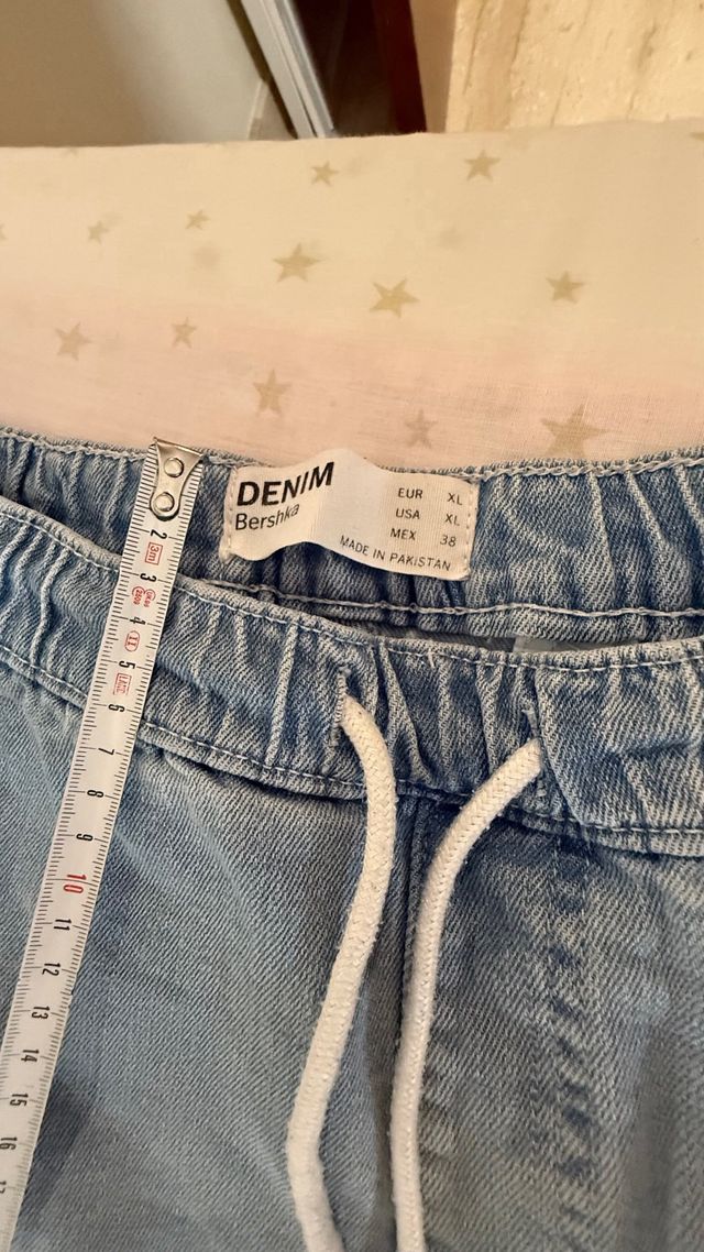 Pantalones vaqueros Bershka azul XL