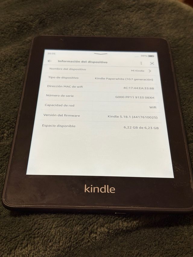 Kindle Paperwhite 10ª Gen. Wifi Negro