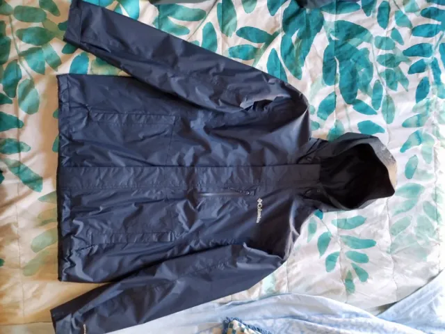Chubasquero Columbia Talla M Azul Impermeable