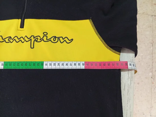 Fodera in pile Champion nero e giallo Taglia M