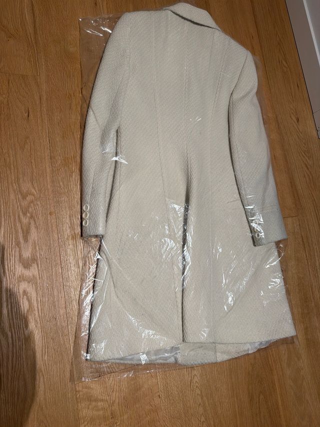 Abrigo largo beige talla 44