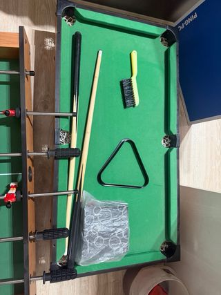 Mini Futbolín, Billar y Ping Pong