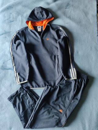 Tuta Adidas Y2K Uomo Blu/Arancio