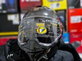 Casco Modular Exo-tech Evo Carbono Brillo