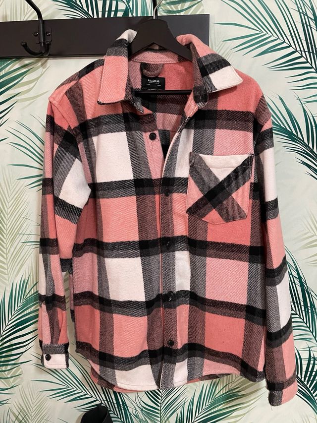 Sobrecamisa cuadros Pull&Bear Talla M
