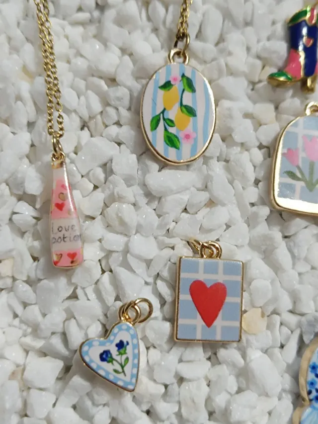 Colgante Cerámica y Acero Inoxidable