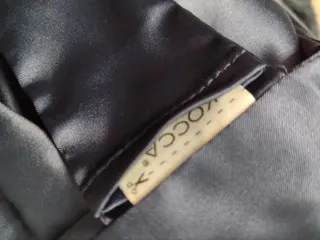 Chaleco Kocca azul con cinturón multicolor