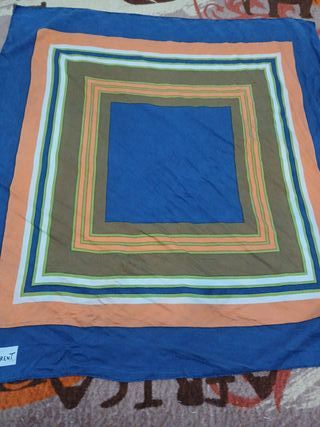 Pañuelo Yves Saint Laurent Azul Naranja