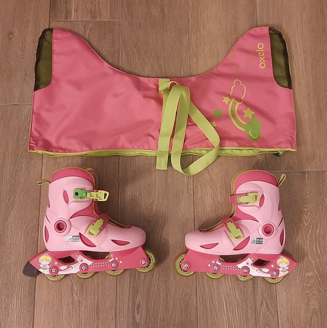 Patines Decathlon Talla 32-34 Rosas