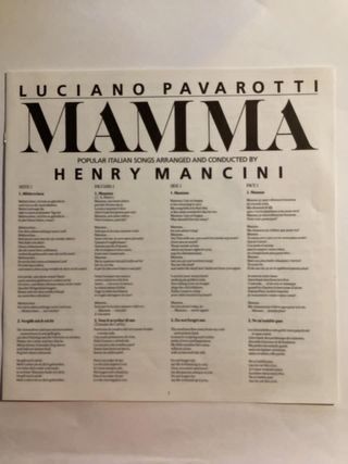 Pavarotti - Mamma LP Vinile 1984