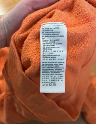 Sudadera Hollister Talla XS Naranja