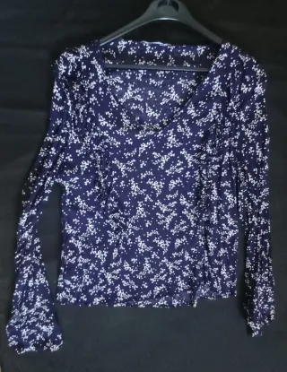 Camisa Mango Talla L Estampado Floral