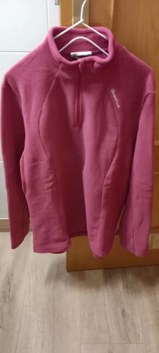 Forro polar Quechua de señora color fresa