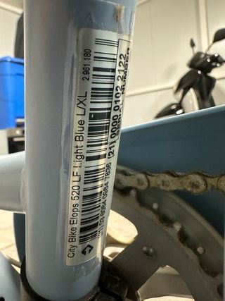 Bicicleta Elops Azul con Cesta talla L/XL