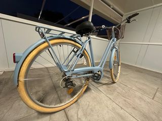 Bicicleta Elops Azul con Cesta talla L/XL