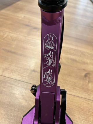 Patinete infantil Oxelo morado/rosa