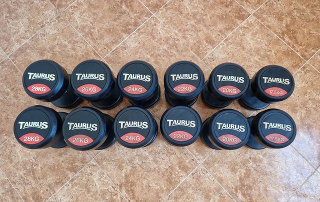 Mancuernas Taurus Engomadas Profesionales