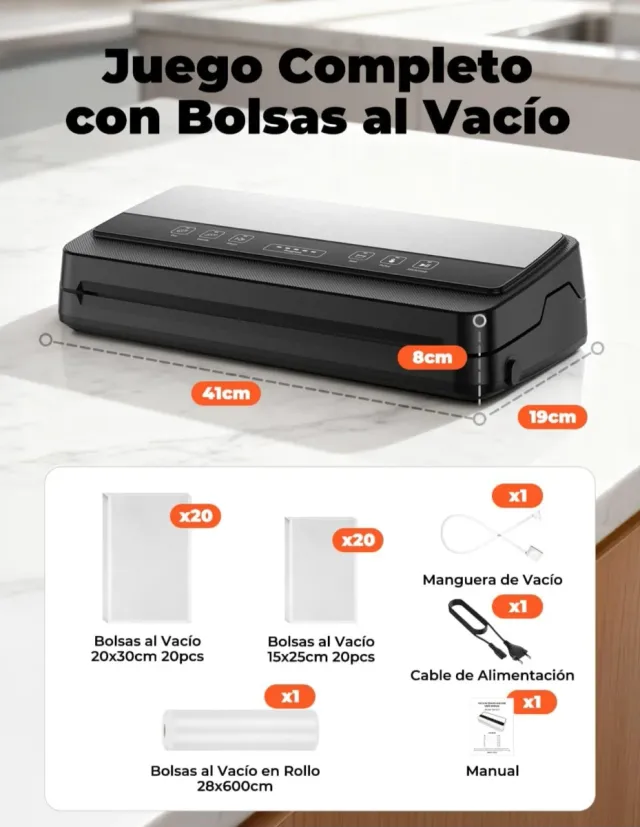 Envasadora al Vacío Profesional 85Kpa