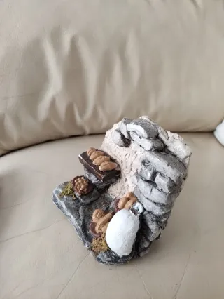 Accessorio presepe ambientazione con pane e farina