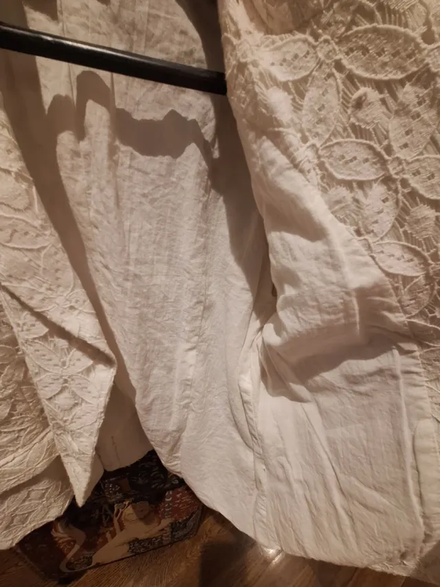 Blazer de encaje blanco