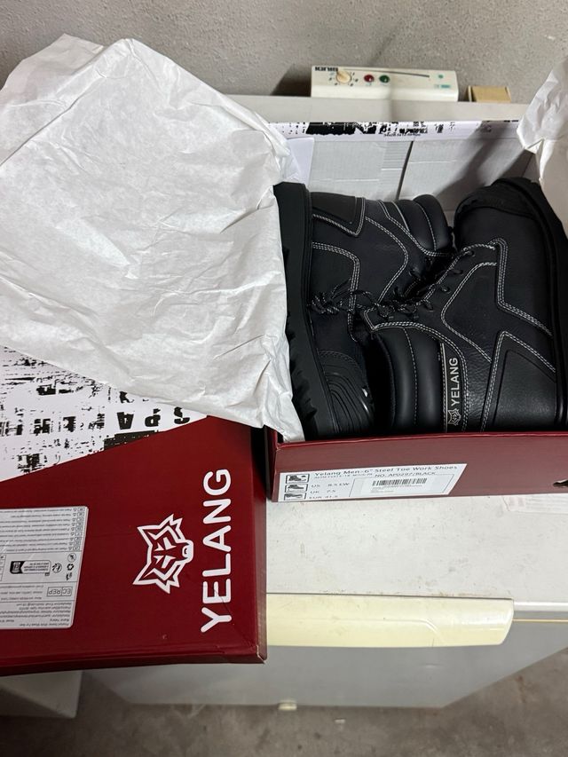Stivali da lavoro Yelang uomo punta in acciaio