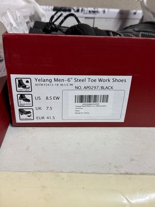 Stivali da lavoro Yelang uomo punta in acciaio
