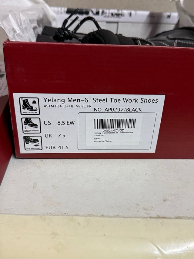 Stivali da lavoro Yelang uomo punta in acciaio