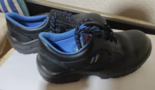 Zapatos de trabajo hombre negros y azules