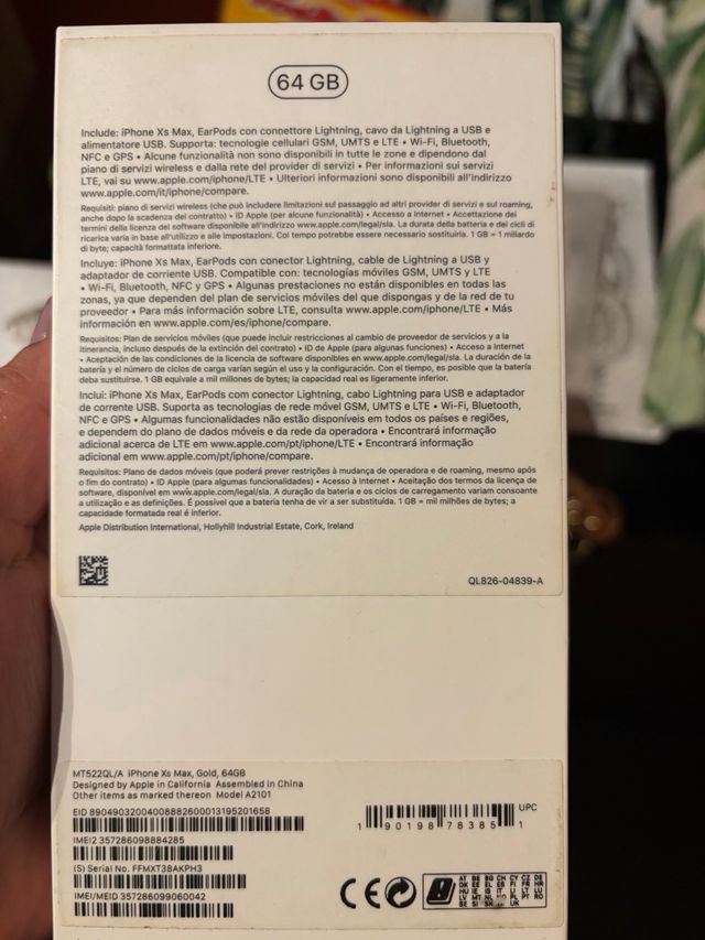 iPhone XS Max 64GB Dorado