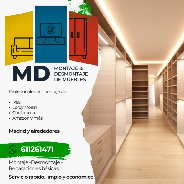 Montaje de muebles y desmontaje económicos.