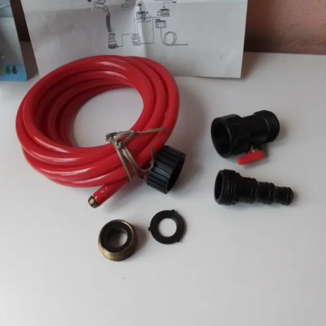 Kit Manguera Ducha Cromo y Rojo