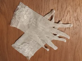 Guantes de Comunión Blancos Encaje