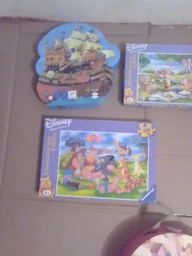 Lote 5 Puzzles Infantiles Disney