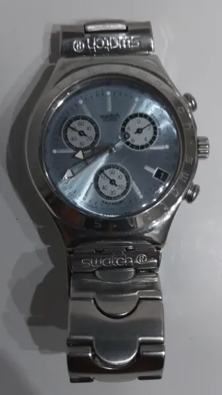 Reloj Swatch Cronógrafo Hombre Azul/Plata