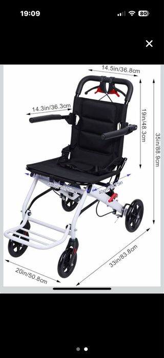 Silla de ruedas de tránsito (Nueva)