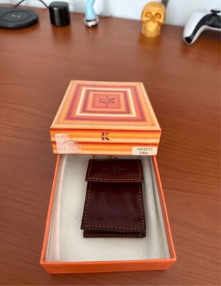 Portamonete Chevin Kuster marrone