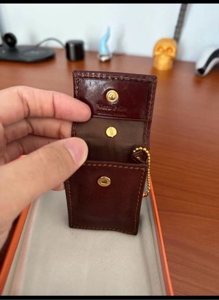 Portamonete Chevin Kuster marrone