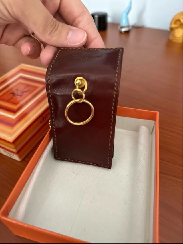 Portamonete Chevin Kuster marrone