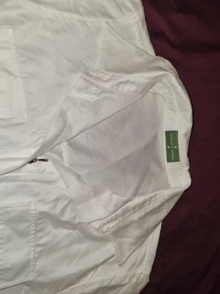 Camisa Roberto Verino blanca cremallera