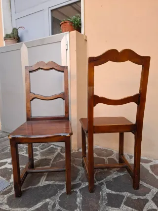 Set 5 sedie in legno vintage