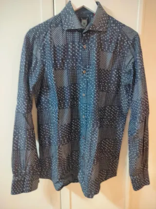 Camisa chico BERTO azul