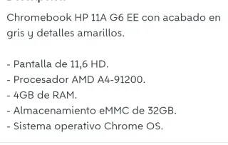 Portátil HP Chromebook  11 pulgadas