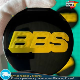 Emblema BBS 56mm Aluminio Tapas Tapacubos