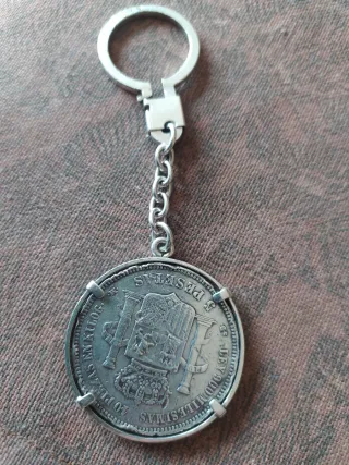 Llavero plata  Amadeo I Rey de España 1871