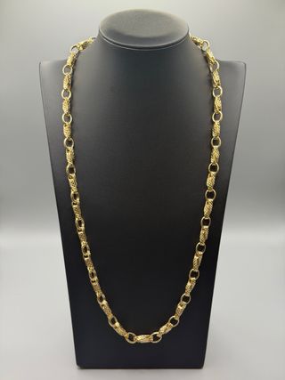 Ref292 Cadena de diseño de oro de 18k