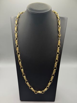 Ref292 Cadena de diseño de oro de 18k