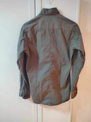 Camisa verde militar Texbasic chico